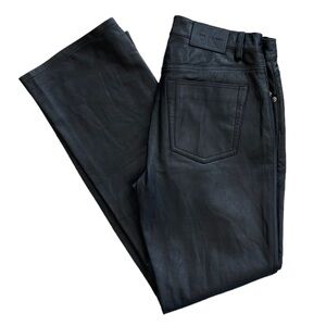 Calvin Klein Jeans High Waist Women’s Black Genuine Leather Pants Size 8